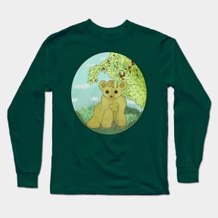 Cherry Bear Stars Long Sleeve T-Shirt